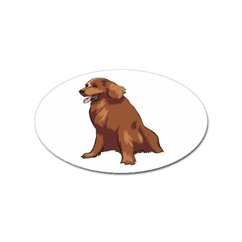 Irish Setter Sticker (Oval) from ArtsNow.com Front