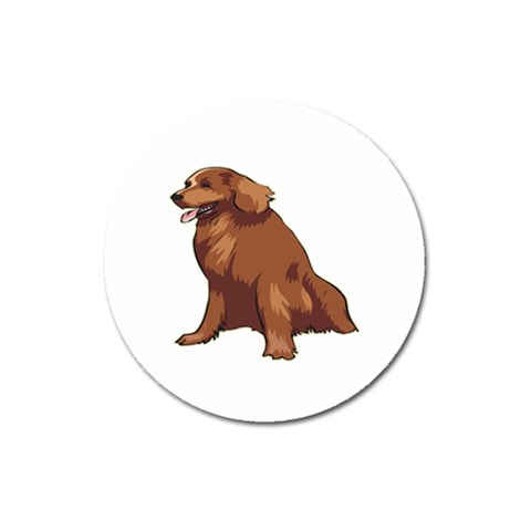 Irish Setter Magnet 3  (Round) from ArtsNow.com Front