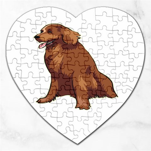 Irish Setter Jigsaw Puzzle (Heart) from ArtsNow.com Front