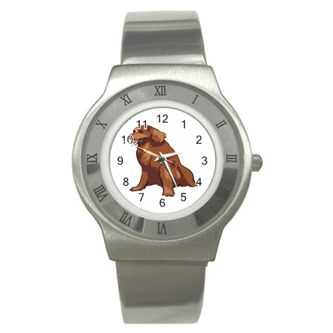 Irish Setter Stainless Steel Watch from ArtsNow.com Front