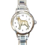 Labrador Retriever Round Italian Charm Watch