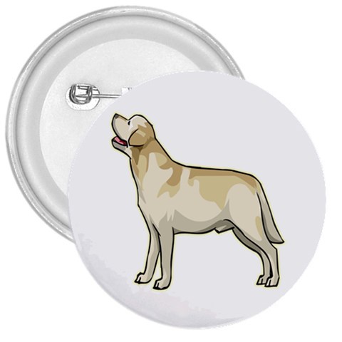 Labrador Retriever 3  Button from ArtsNow.com Front