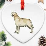 Labrador Retriever Ornament (Heart)