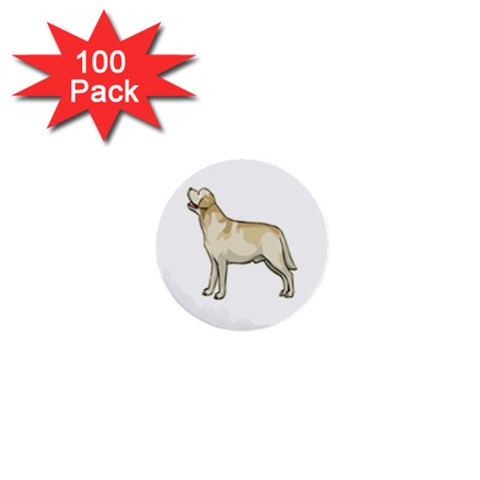 Labrador Retriever 1  Mini Button (100 pack)  from ArtsNow.com Front