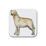 Labrador Retriever Rubber Coaster (Square)