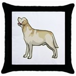 Labrador Retriever Throw Pillow Case (Black)