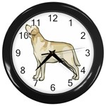 Labrador Retriever Wall Clock (Black)