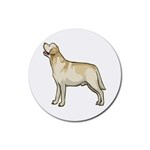 Labrador Retriever Rubber Round Coaster (4 pack)