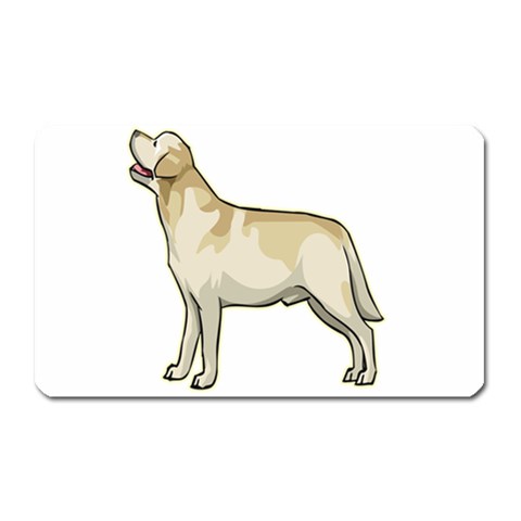 Labrador Retriever Magnet (Rectangular) from ArtsNow.com Front