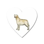 Labrador Retriever Magnet (Heart)