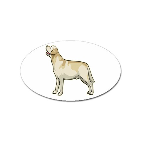 Labrador Retriever Sticker Oval (100 pack) from ArtsNow.com Front