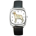 Labrador Retriever Square Metal Watch