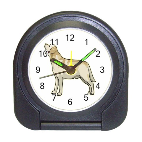 Labrador Retriever Travel Alarm Clock from ArtsNow.com Front