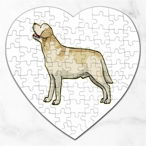 Labrador Retriever Jigsaw Puzzle (Heart) from ArtsNow.com Front