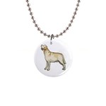 Labrador Retriever 1  Button Necklace