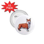 Pembroke Welsh Corgi 1.75  Button (10 pack) 