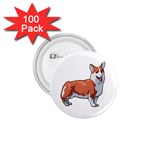 Pembroke Welsh Corgi 1.75  Button (100 pack) 