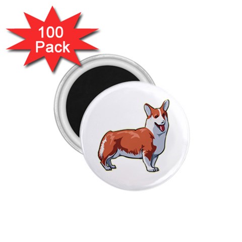 Pembroke Welsh Corgi 1.75  Magnet (100 pack)  from ArtsNow.com Front