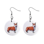 Pembroke Welsh Corgi 1  Button Earrings