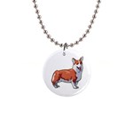 Pembroke Welsh Corgi 1  Button Necklace