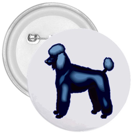 Poodle 3  Button from ArtsNow.com Front