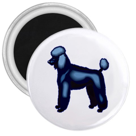 Poodle 3  Magnet from ArtsNow.com Front