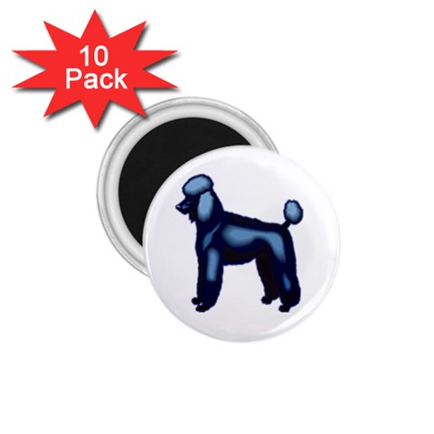 Poodle 1.75  Magnet (10 pack)  from ArtsNow.com Front