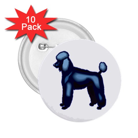 Poodle 2.25  Button (10 pack) from ArtsNow.com Front