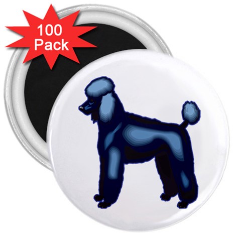 Poodle 3  Magnet (100 pack) from ArtsNow.com Front