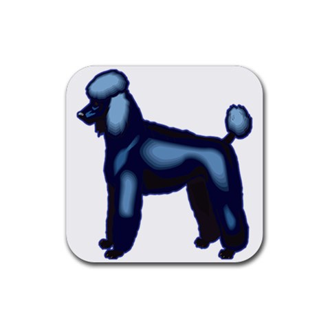 Poodle Rubber Coaster (Square) from ArtsNow.com Front