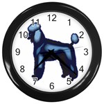 Poodle Wall Clock (Black)