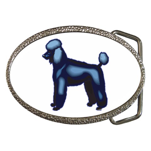 Poodle Belt Buckle from ArtsNow.com Front