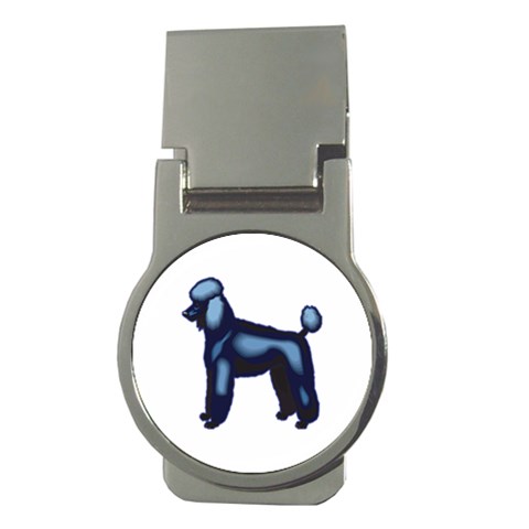 Poodle Money Clip (Round) from ArtsNow.com Front