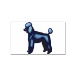 Poodle Sticker (Rectangular)