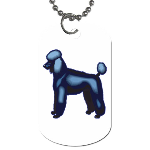 Poodle Dog Tag (One Side) from ArtsNow.com Front