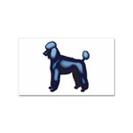 Poodle Sticker Rectangular (100 pack)