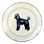 Poodle Porcelain Plate