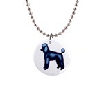 Poodle 1  Button Necklace