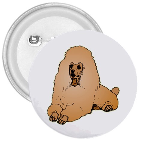 Poodle 3  Button from ArtsNow.com Front