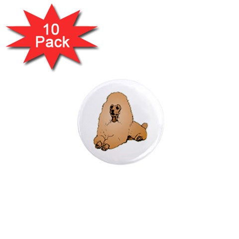 Poodle 1  Mini Magnet (10 pack)  from ArtsNow.com Front