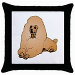 Poodle Throw Pillow Case (Black)