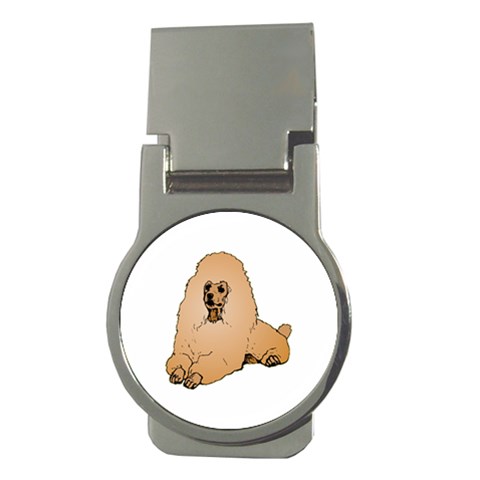 Poodle Money Clip (Round) from ArtsNow.com Front