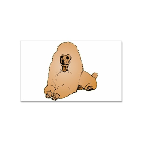 Poodle Sticker (Rectangular) from ArtsNow.com Front