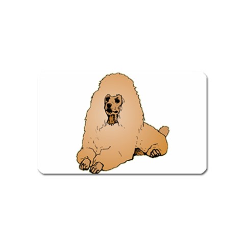 Poodle Magnet (Name Card) from ArtsNow.com Front