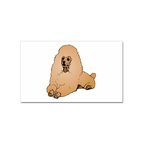 Poodle Sticker Rectangular (100 pack) from ArtsNow.com Front