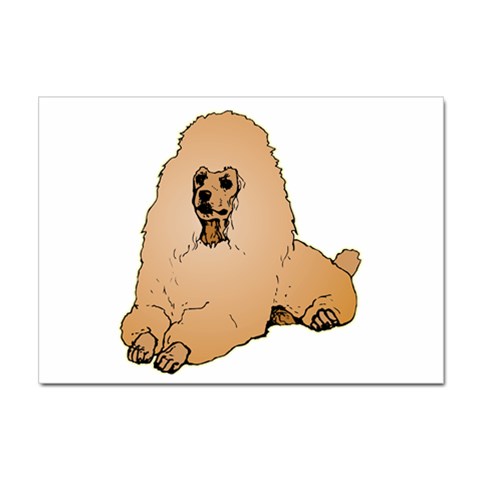 Poodle Sticker A4 (10 pack) from ArtsNow.com Front