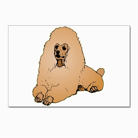 Poodle Postcard 4 x 6  (Pkg of 10) from ArtsNow.com Front