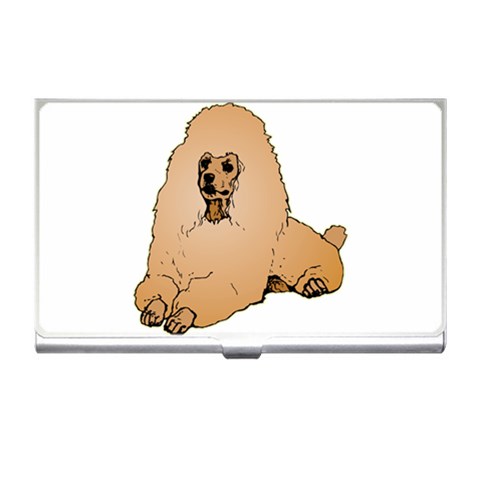 Poodle Business Card Holder from ArtsNow.com Front