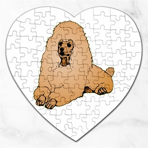 Poodle Jigsaw Puzzle (Heart) from ArtsNow.com Front