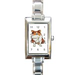 Shetland Sheepdog Rectangular Italian Charm Watch